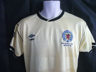 Vintage Umbro Scotland 1986 football shirt away 2