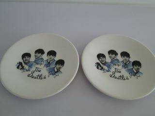 2 X Vintage The Beatles Washington Pottery 7 " Side Plates