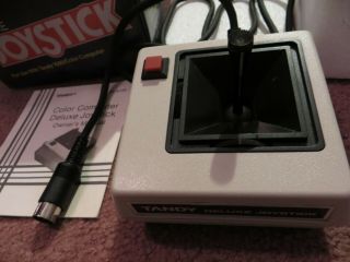 Tandy Delux Joystick for TRS - 80 Color Computer,  and Instructions 2