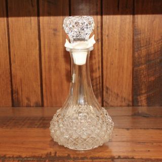 Vintage Cristal d ' Arques Lead Crystal Decanter France - 27 cm tall - 3