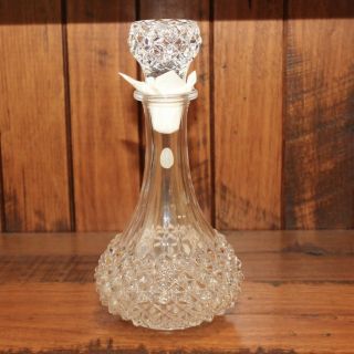 Vintage Cristal d ' Arques Lead Crystal Decanter France - 27 cm tall - 4
