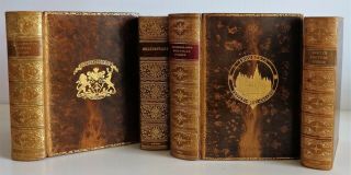 1844 - 1921 Set Of 4 Books Browning Longfellow Scott Shakespeare Poetry Literature