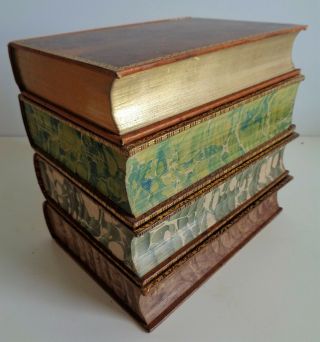 1844 - 1921 SET OF 4 BOOKS Browning Longfellow Scott Shakespeare Poetry Literature 3