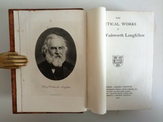 1844 - 1921 SET OF 4 BOOKS Browning Longfellow Scott Shakespeare Poetry Literature 8