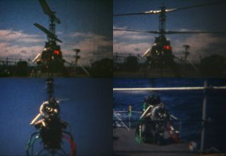 8mm Navy Spy Drone Anti - Submarine Helicopter 1966 USS Garcia Home Movie Rare 3