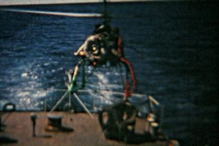 8mm Navy Spy Drone Anti - Submarine Helicopter 1966 USS Garcia Home Movie Rare 7