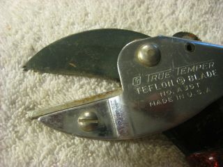 Vintage True temper USA A35T teflon blade gardening shears,  snips,  cutter clipper 3