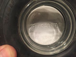 VINTAGE FIRESTONE TIRE ASH TRAY DELUXE CHAMPION ' FORD ' CHEVY ' BUICK ' PONTIAC ' 2