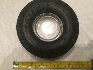 VINTAGE FIRESTONE TIRE ASH TRAY DELUXE CHAMPION ' FORD ' CHEVY ' BUICK ' PONTIAC ' 4