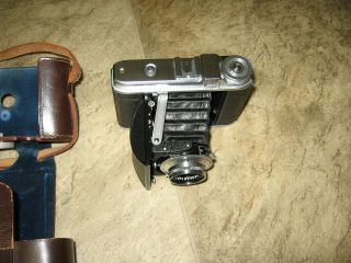 Rare Voigtlander Folding Perkeo - I model Camera with Vaskar 1:4.  5/75mm Lens,  Case 2