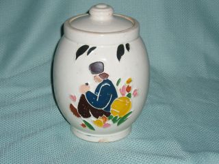 Vintage Mccoy Dutchman Smoking Pipe Cookie Jar