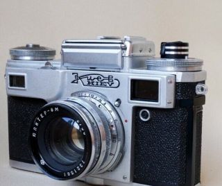 Vintage Russian Kiev 4 35mm Camera W/ Jupiter - 8m Lens Ussr Contax Clone