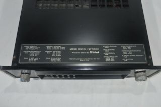 McIntosh MR 500 stereo tuner w/original box,  packing 5