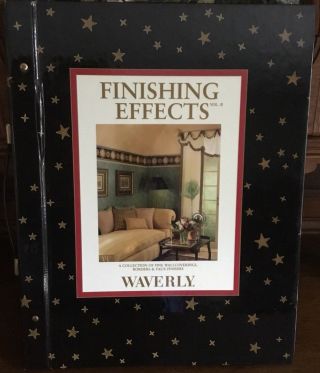 Vintage Wallpaper Sample Book Waverly Finishing Effects Scrapbooking Crafts