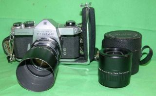 Honeywell Pentax Spotmatic Camera - Asahi Takumar 1:1.  4 50mm Lens - Sl - C Flter