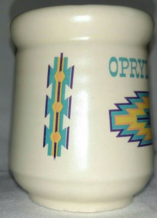 Vintage ceramic Opryland TN mini mug Native American design ONLY ONE ON EBAY 4
