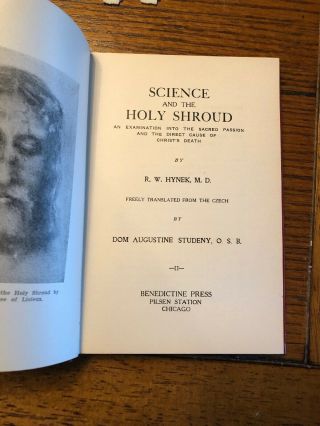 Hynek,  Rudolf Maria SCIENCE AND THE HOLY SHROUD 1st Edition 3