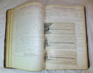 1899 Van Buren County,  Michigan,  Justice of the Peace ledger; Paw Paw,  history 5