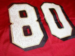 Wilson Vintage Men ' s Extra Large San Francisco 49ers Jerry Rice Red Jersey 3