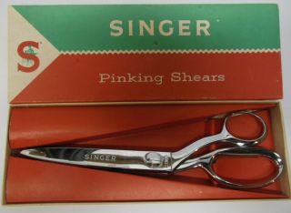Vintage Singer Pinking Shears In Made In Brazil