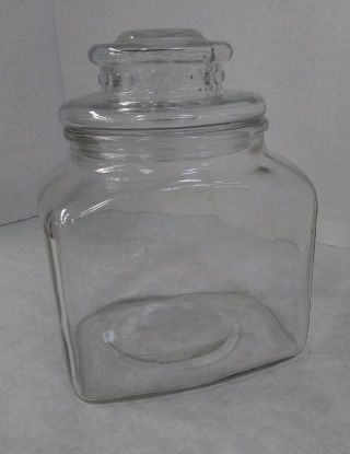 Vintage Clear Glass Apothecary Jar / Terrarium / Decorative Storage Container