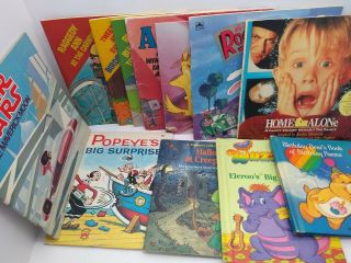 Vintage 70s - 90s Tv Movie Kids 12 Books Alf Bugs Care Bear Home Alone Star Wars