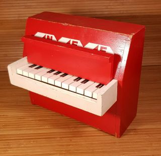 Vintage Wooden Toy Piano Annele 1970 