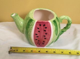 Vintage Ceramic Watermelon Kitchen Set Salt Pepper Shakers Soup Bowl Pitcher 3