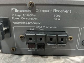 Vintage Nakamichi Compact Receiver 1 - - - Single Component no Speakers 6