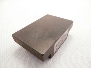 Vintage Collins Microflat 2” x 3” Salesman Sample Black Granite Surface Plate 2