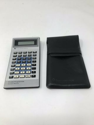Texas Instruments Ti Lcd Programmer Calculator And Vintage