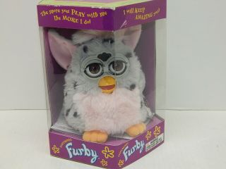 Furby Vintage Pink Grey First Edition Model 70 - 800 Tiger Electronics