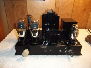 Ux 71a / 183 Tube Amplifier Amp Mono Push Pull Type (video)