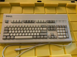 Vintage Dell At101w Ps/2 Mechanical Black Alps Keyboard Gyum92sk