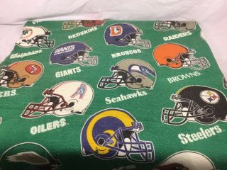 Vintage 1993 NFL Season Full Size Polyester Acrylic Blend Throw Blanket USA Made 5