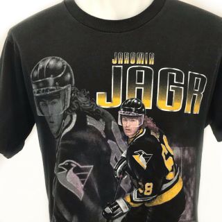 Jaromir Jagr Pittsburgh Penguins Nhl Vtg 90s Pro Player Mens Tshirt Medium
