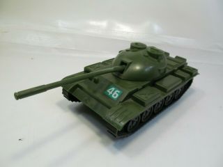 Vtg 70s Poland Palart Wroclaw Plastic Model Toy Soviet Russian T - 55 Tank 1/32