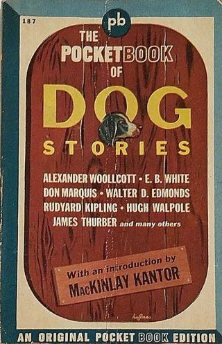 " The Pocket Book Of Dog Stories " (vintage Pb First Printing Very Good)