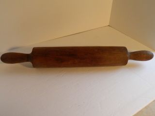 Vintage One Piece Wooden Rolling Pin Kitchen Primitive Rustic 22 " Long