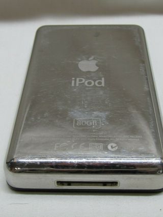 Vintage Black Apple iPod Classic 5th Gen 80GB Model A1136 7