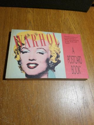Andy Warhol Postcard Book Cover Bold Creation Visual Vintage Art 30 Postcards