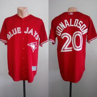 Josh Donaldson 20 Toronto Blue Jays Jersey Mlb Majestic Vintage Baseball S Red