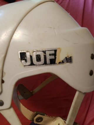 Vintage Swedish JOFA Helmet white Ice Hockey 235 51 23551 VM Mid centur 7