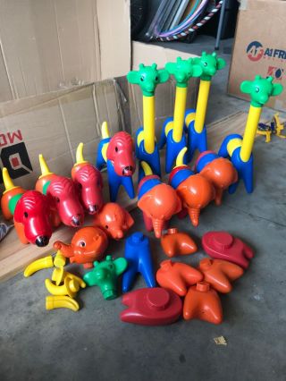 Vintage Tupperware Tupper Toys Animal Zoo It Yourselfs 69 Peices