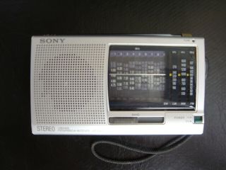 Vintage Sony Icf - Sw11 Portable Radio Shortwave Fm/am 12 Band Stereo Receiver