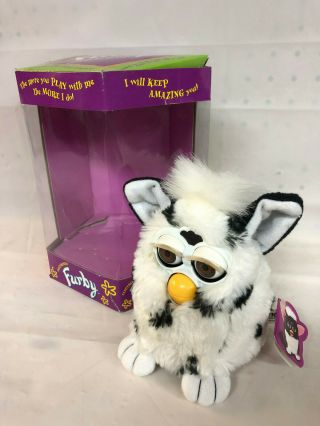 Vintage 1998 Furby Model 70 - 800 Spotted Dalmatian Tiger Electronic Toy