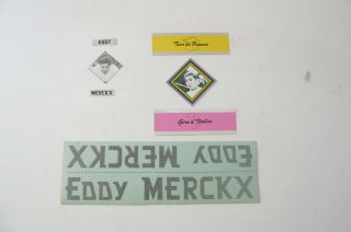 Eddy Merckx Vintage Frame Decal Set