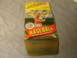 Vintage 1980 Topps 25 Cent Major League Baseball Picture Cards Empty Display Box