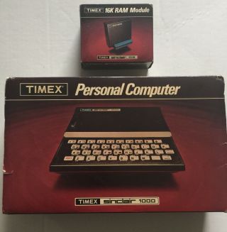 Vintage Timex Sinclair 1000 Personal Computer System w/Ram Module 2