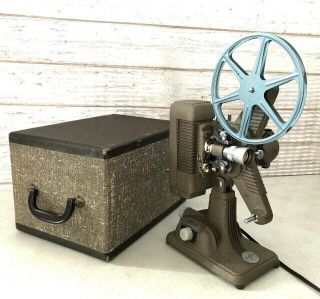 Vintage Revere Model " 90 " 8mm Movie Film Projector With Case In Pics 5 - 86